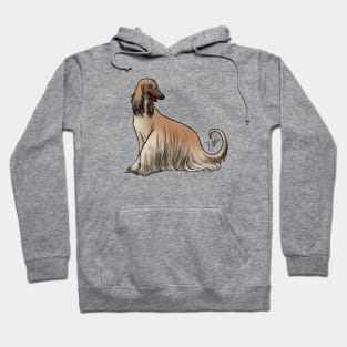 Afghan Hound Red Hoodie